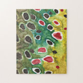 マスの茶色い魚 ジグソーパズル (縦)