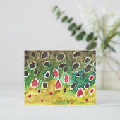 マスの茶色い魚 ポストカード (スタンド正面)