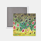 マスの茶色い魚 マグネット (正面/裏面)