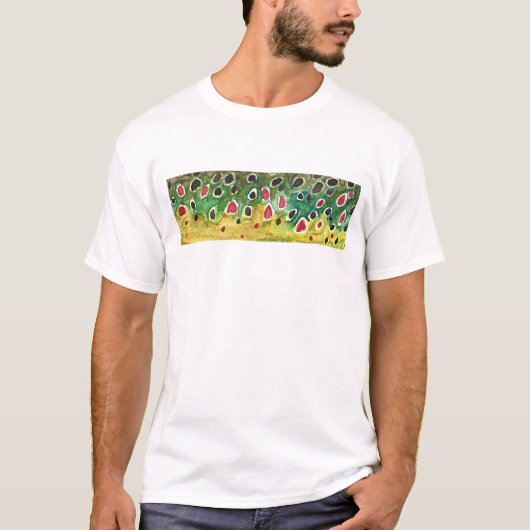マスの茶色い魚 Tシャツ (正面)