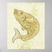 マスの魚のジャンプのポスター ポスター (正面)