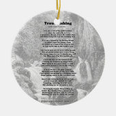 マスの魚釣りの詩 セラミックオーナメント (正面)