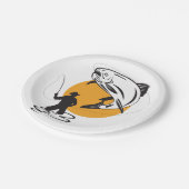 マスの魚釣り ペーパープレート (アングル)