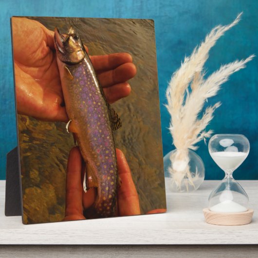 マスを手に フォトプラーク (側面)