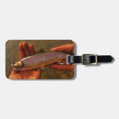 マスを手に ラゲッジタグ (正面横)