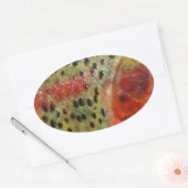 マスを手に 楕円形シール (封筒)