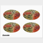 マスを手に 楕円形シール (シート)