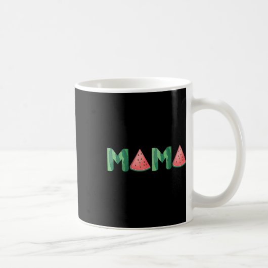 マスイカおもしろいサマーフルーツギフト素晴らし- Mo コーヒーマグカップ (右)