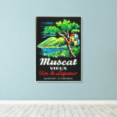 マスカットヴューワインラベルヨーロッパ キャンバスプリント (インサイチュ (ウッドフロア))