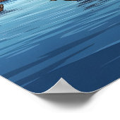 マスカット・オマーンの水辺の街並み ポスター (角)