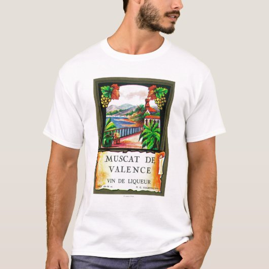 マスカットDe Valence Wine LabelEurope Tシャツ (正面)