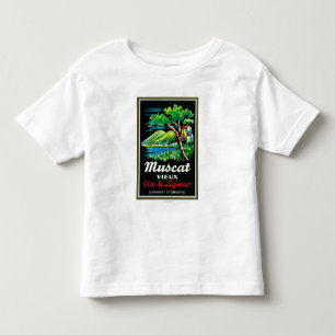 マスカットVieuxのワインLabelEurope トドラーTシャツ