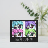 マスカラの女王 - "まつげをアピール！" ポストカード (スタンド正面)