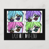 マスカラの女王 - "まつげをアピール！" ポストカード (正面)