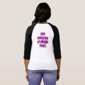 マスカラの鞭の花型女性歌手 Tシャツ (裏面フル)