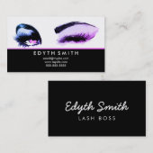 マスカラまたはまつげの名刺-色 名刺 (正面/裏面)