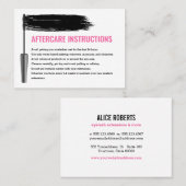 マスカラアイアッシュズブロウバーアフターケア 名刺 (正面/裏面)