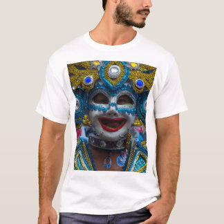 マスカラフェスティバルダンサーの笑顔の仮面 Tシャツ