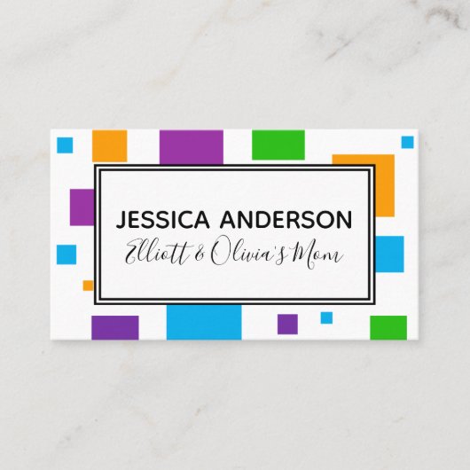 マスカラフルクMommy Playdate通話カード コーリングカード (正面)