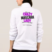 マスカラ熱狂するの女性は悪いと言う Tシャツ (裏面)