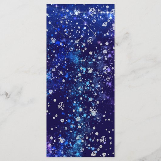 マスカレードの編集可能なテーマパーティーメニューカード メニュー (裏面)