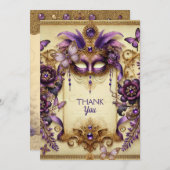 マスカレードガーデンロマンス | BellaVille ブライダル 招待状 (正面/裏面)