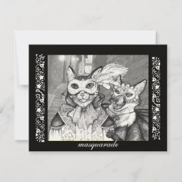 マスカレードキャット、パーティの招待状 招待状