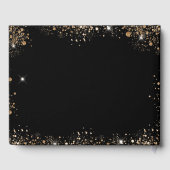 マスカレードキンセアニラブラック金ゴールドグリッターダスト ゲストブック (裏面)