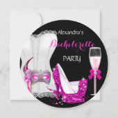 マスカレードシャンパーニュバチェロレッテコルセットピンクR 招待状 (正面)