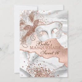 マスカレードバースデーパーティ招待状 招待状