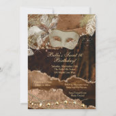 マスカレードバースデーパーティ招待状 招待状 (裏面)