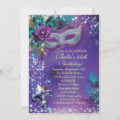 マスカレードバースデーパーティ招待状 招待状 (裏面)