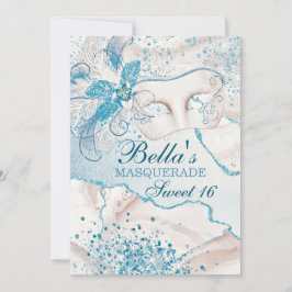 マスカレードバースデーパーティ招待状 招待状