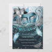 マスカレードバースデーパーティ招待状 招待状 (裏面)