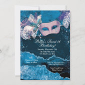 マスカレードバースデーパーティ招待状 招待状 (裏面)