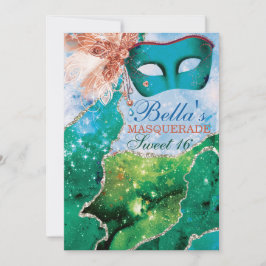 マスカレードバースデーパーティ招待状 招待状