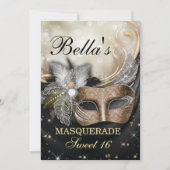 マスカレードバースデーパーティ招待状 招待状 (正面)