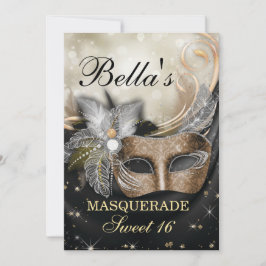 マスカレードバースデーパーティ招待状 招待状