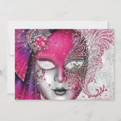 マスカレードバースデーパーティ招待状 招待状 (裏面)