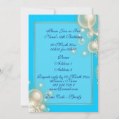 マスカレードバースデー マスクテーマ  パーソナライズ 招待状 (裏面)