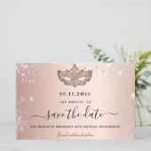 マスカレードパーティーバラ金ゴールドは日付カードを保存 (スタンド正面)