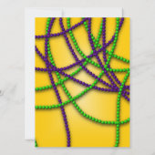 マスカレードパーティーパープルマスク招待状 招待状 (裏面)