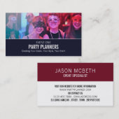 マスカレードパーティー、パーティーイベントプランナー 名刺 (正面/裏面)