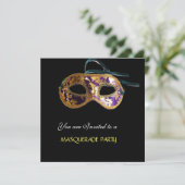 マスカレードパーティー、黒白青 招待状 (スタンド正面)