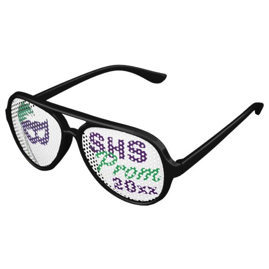 マスカレードマスクプロム偶数パーティーシェード アビエーターサングラス (アングル)