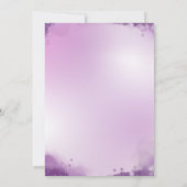 マスカレード水色イラストレーションSweet sixteen 招待状 (裏面)