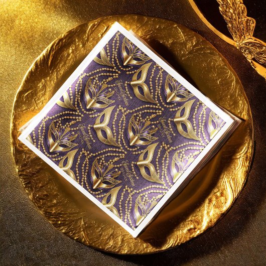 マスカレード甘い16ビーズマスク紫ID1032