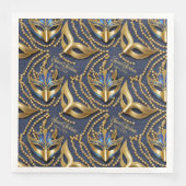 マスカレード甘い16ビーズマスク青ID1032 (正面)