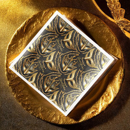 マスカレード甘い16ビーズマスク黒ID1032