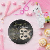 マスカレード紙プレート ペーパープレート (パーティー)